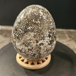 OCEAN JASPER Egg Carving-NWOT